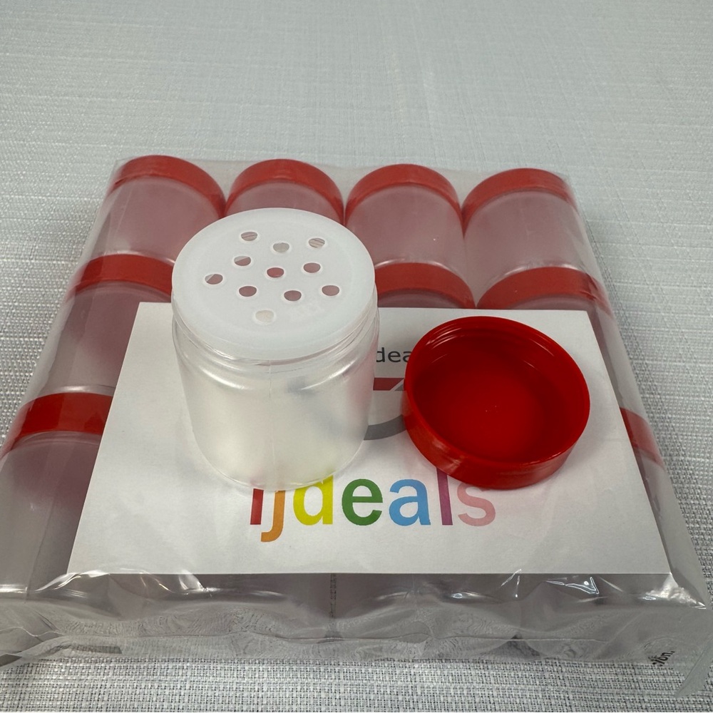 Red‎ and White Spice Shaker Set of 12